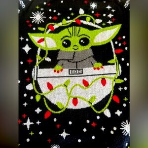 Star Wars Baby Yoda/Mandalorian Christmas sweater, Juniors size XS, black